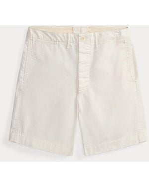 Ralph Lauren Herringbone Twill Officer's Short - White