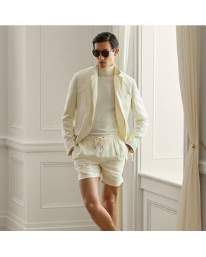 Ralph Lauren Silk-Linen Drawstring Short - Natural