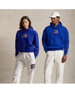 Polo Ralph Lauren Flag Fleece Hoodie - Blue
