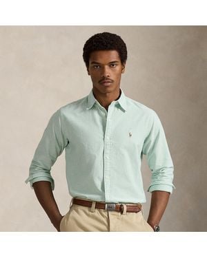 Ralph Lauren Classic Fit Striped Oxford Shirt - Green