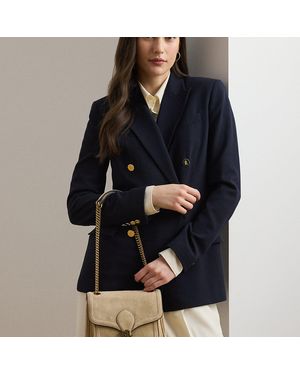 Ralph Lauren Borsa Bradley piccola in camoscio - Neutro