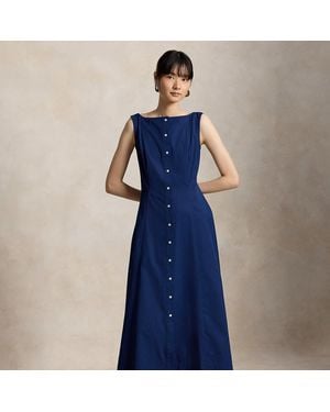 Polo Ralph Lauren Panelled Cotton Dress - Blue