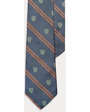 Polo Ralph Lauren Striped Silk Repp Club Tie - Blue
