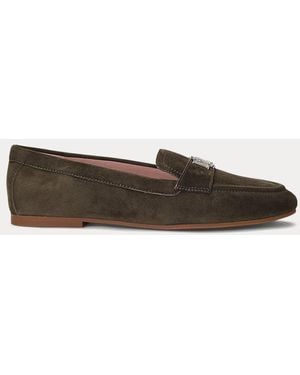 Ralph Lauren Averi Iii Suede Loafer - Green