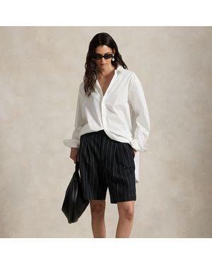 Ralph Lauren Long Pinstripe Hemp Short - Black