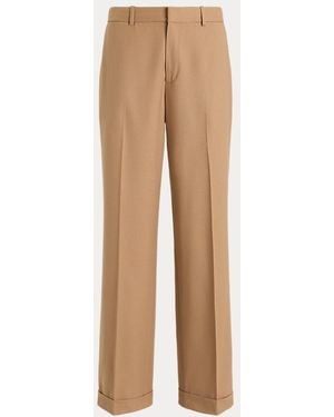 Polo Ralph Lauren Wool-Blend Straight-Leg Trouser - Natural