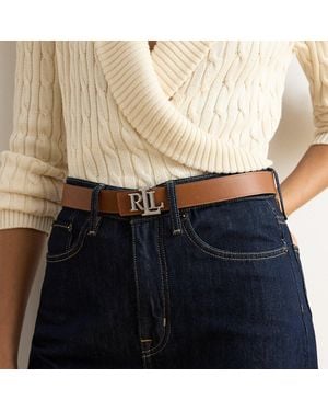 Ralph Lauren Reversible Leather Logo Belt - Multicolour