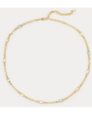 Ralph Lauren Collana placcata oro con pietre - Metallizzato