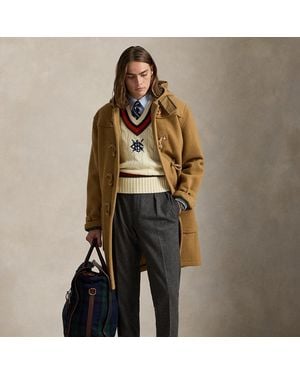 Polo Ralph Lauren Wool Twill Toggle Coat - Black