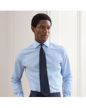 Ralph Lauren Diamond-Textured Oxford Shirt - Blue