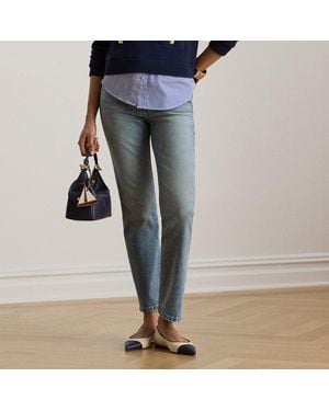 Ralph Lauren High-Rise Straight Jeans - Blue