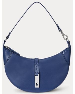Ralph Lauren Polo Id Calfskin Mini Shoulder Bag - Blue