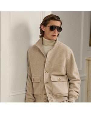Ralph Lauren Cashmere Fleece Jacket - Natural