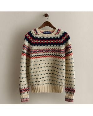 Ralph Lauren 1983 Patterned Wool Sweater - Brown