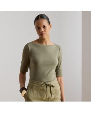 Ralph Lauren Cotton Boatneck T-shirt - Multicolour