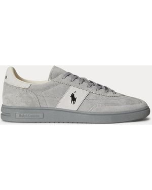 Polo Ralph Lauren Bedford Suède Sneaker - Grijs