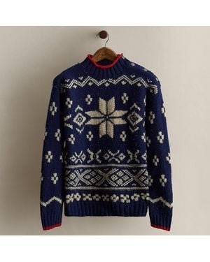 Ralph Lauren C. 1995 Wool-Alpaca Sweater - Blue