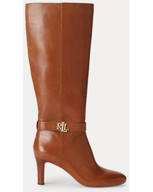 Ralph Lauren Ardington Leather Dress Boot - Brown