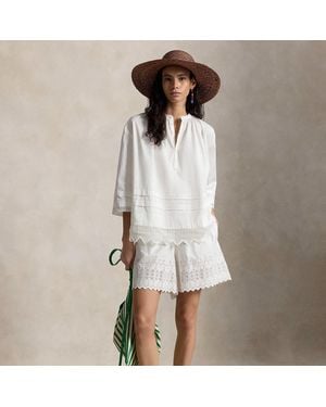 Polo Ralph Lauren Ralph Lauren Cotton Eyelet Short - White