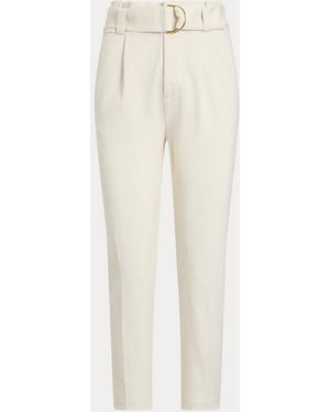 Ralph Lauren Pantalón De Ponte Con Pliegues - Neutro