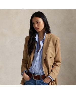 Polo Ralph Lauren Double-Breasted Stretch-Wool Blazer - Brown