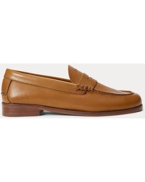 Ralph Lauren Calfskin Leather Loafer - Brown