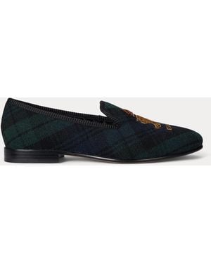 Polo Ralph Lauren Chaussons Paxton À Broderie Bullion - Noir