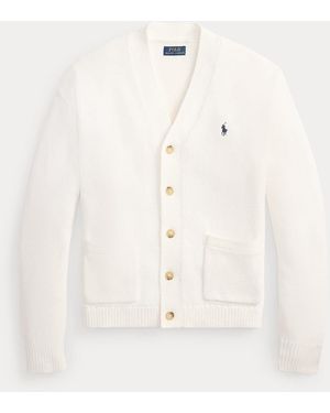 Polo Ralph Lauren Relaxed Fit Cotton Cardigan - White