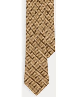 Ralph Lauren Cravatta in lana a quadri pied-de-poule - Metallizzato