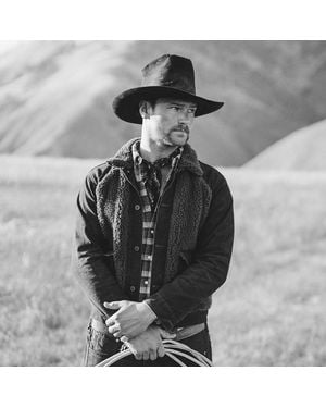 RRL Fleece-Panelled Canvas Jacket - Black