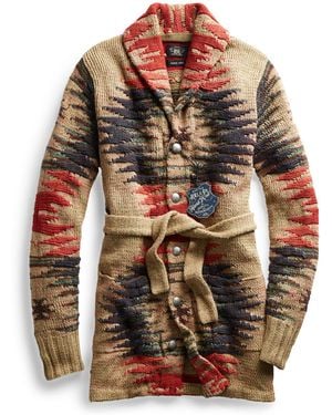 RRL Hand-knit Belted Cardigan - Multicolor
