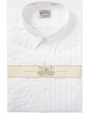 RRL French Cuff Tuxedo Shirt - White