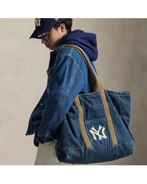 Polo Ralph Lauren Polo Ralph Lauren Lauren Yankees Denim Tote - Blue