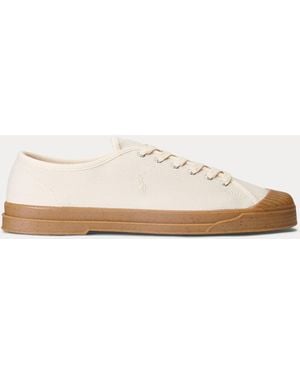Ralph Lauren Essence 100 Canvas Cap-Toe Sneakers - Natural
