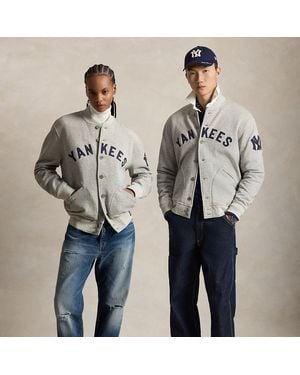 Polo Ralph Lauren Polo Ralph Lauren Lauren Yankees Fleece Jacket - Blue