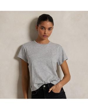 Polo Ralph Lauren Classic Shrunken Fit Jersey T-Shirt - Grey