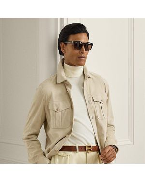 Ralph Lauren Ralph Lauren Suede Overshirt - Natural