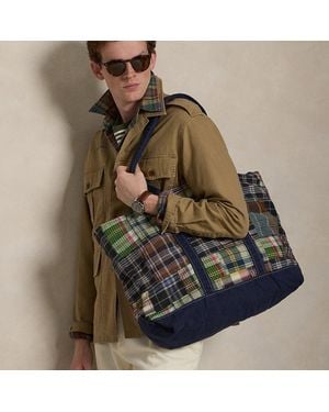 Polo Ralph Lauren Ralph Lauren Patchwork Madras Tote - Green