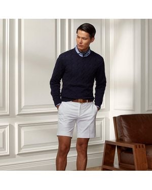 Ralph Lauren Straight Fit Washed Stretch Chino Short - Blue