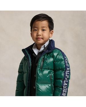 Polo Ralph Lauren Ralph Lauren Boy's Logo Down Hooded Jacket - Green
