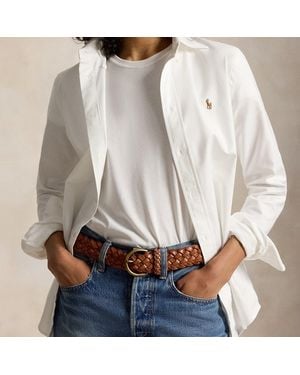 Polo Ralph Lauren Braided Calfskin Belt - Natural