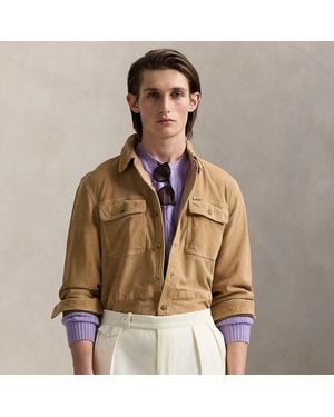 Ralph Lauren Suede Shirt Jacket - Brown