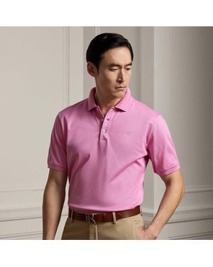 Ralph Lauren Custom Slim Fit Piqué Polo Shirt - Pink