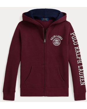 Polo Ralph Lauren Ralph Lauren Boy's Logo Fleece Full-Zip Hoodie - Purple