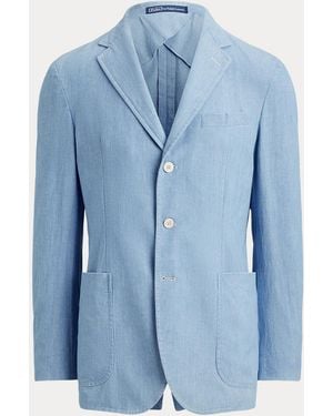 Polo Ralph Lauren Veste Polo Soft En Chambray Tailored Fit - Bleu