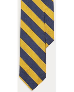 Polo Ralph Lauren Striped Silk Repp Narrow Tie - Blue