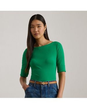 Ralph Lauren Cotton Boatneck T-shirt - Multicolour