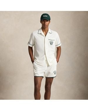 Ralph Lauren Wimbledon 11.5 Cm Relaxed Fit Shorts - White
