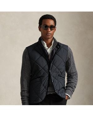 Ralph Lauren The Hurston Quilted Utility Vest - Black