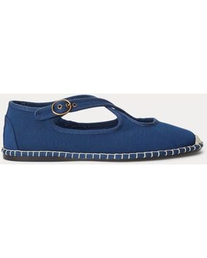 Polo Ralph Lauren Grosgrain Mary Jane Espadrille - Blue